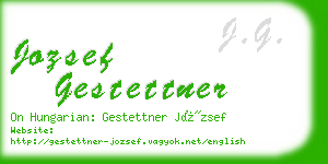 jozsef gestettner business card